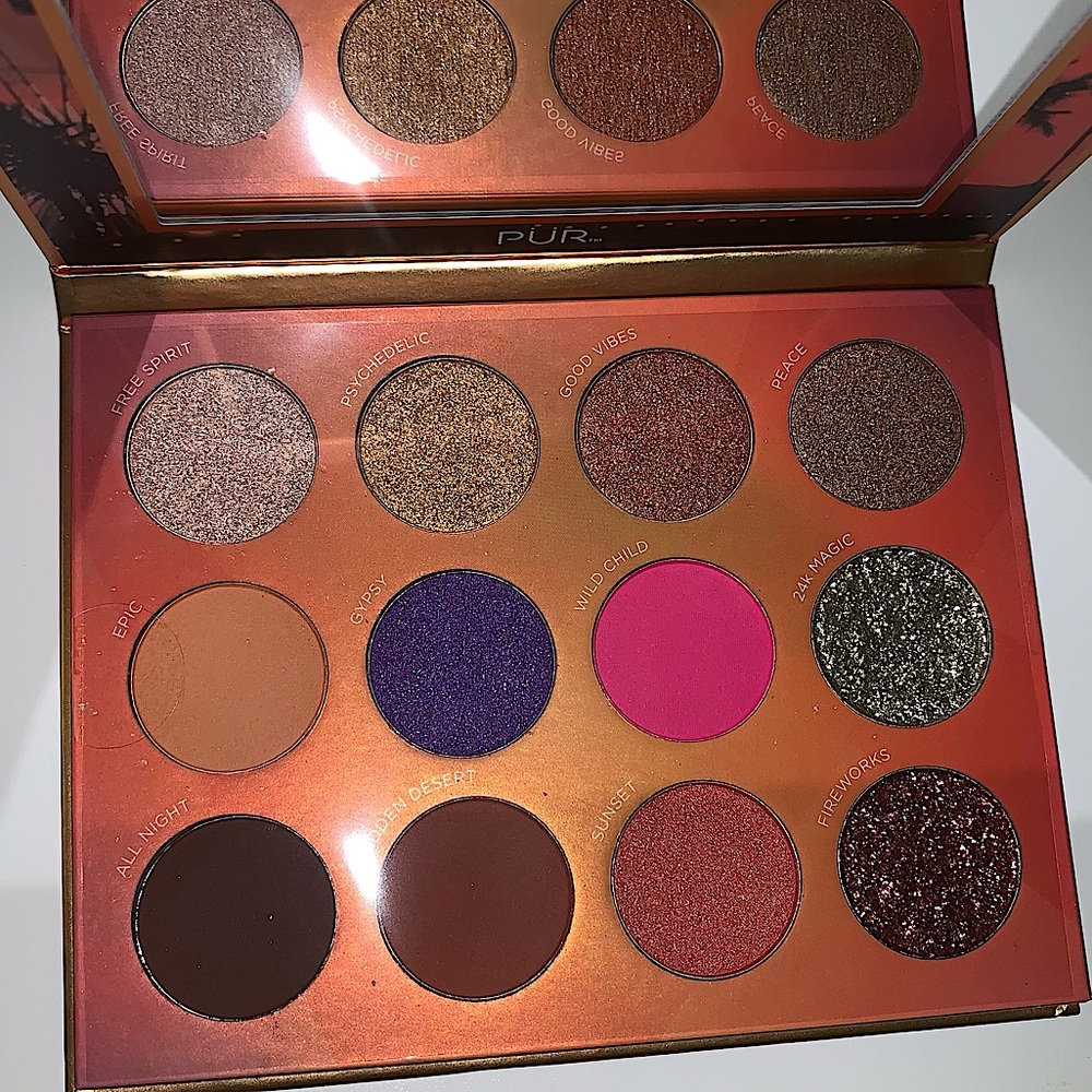 New PUR Cosmetics Festival Pressed Pigment 12 Color Eye Shadow Palette